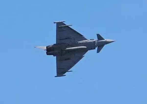 RAF Typhoon fighter jet.