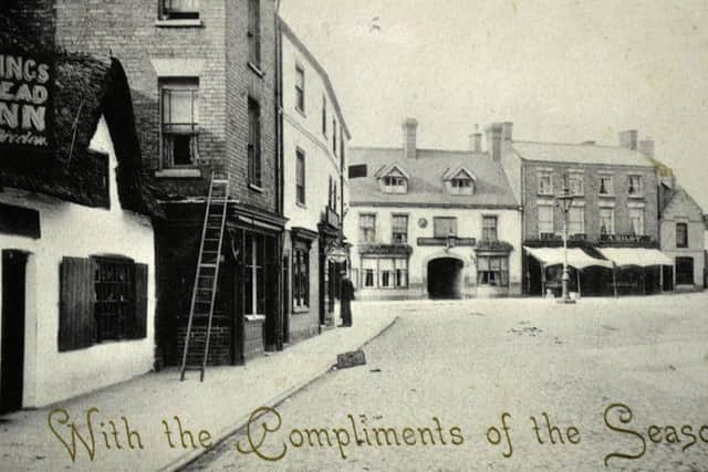 David Robinson's collection of postcards also includes a card depicting the Bull Ring, in Horncastle. EMN-180517-095740001