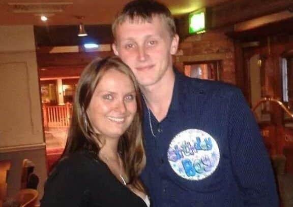 Skegness Butlins' lifeguards Lauraand Patrick Justice, married on the same day as Prince Harry and Meghan Markle. ANL-180517-123948001