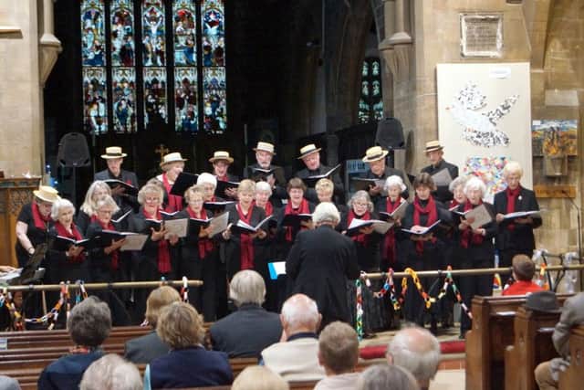 The Banovallum Singers entertained at the celebration and thank you event