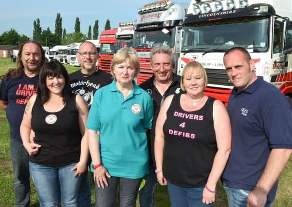 Drivers 4 Defibs at their fun day at Billinghay. Organisers, from left - Dennis Darmon, Rebecca Bradshaw, Fred Bradshaw, Sally Donner, Neil Donner, Louise Couling and Dan Couling. EMN-180524-231723001