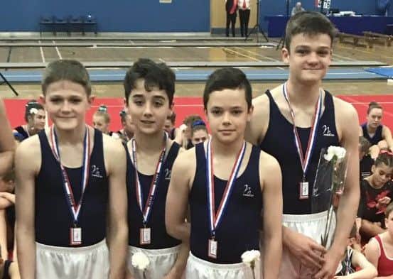 Pictured, from left, are Tom Martin, Max Aslin, Will Ray and Dan Martin.