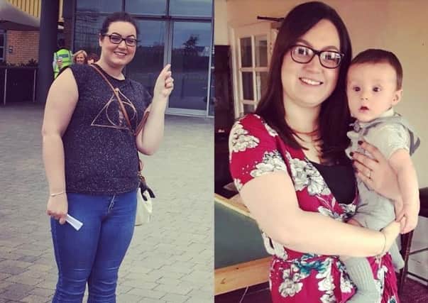 Ashleigh OKeefe pictured before and after her weightloss and has just finished her training to become a Weight Watchers coach.