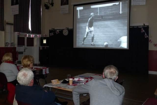 We may know the result, but its still exciting stuff! Guests watch the 1966 World Cup victory.
