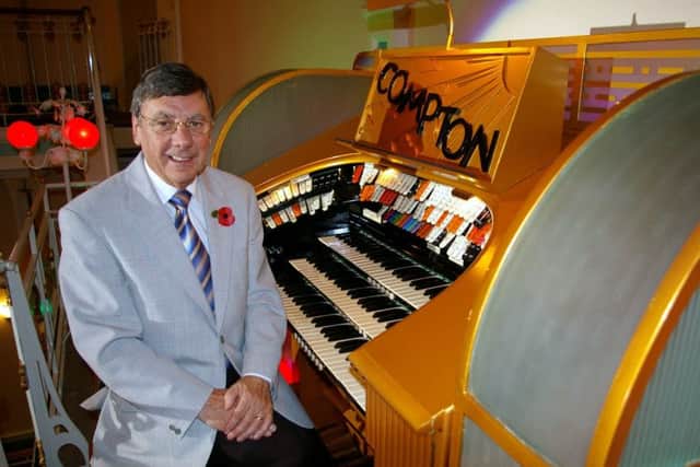 Organist John Mann on a previous visit to Louth