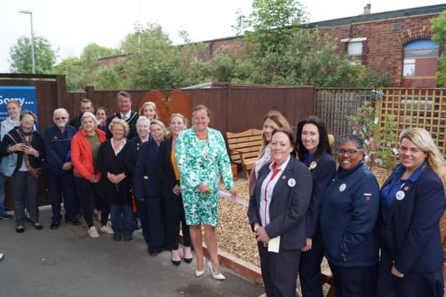 Market Rasen Mayoress Jayne Matthews officially opened the garden EMN-180106-070511001