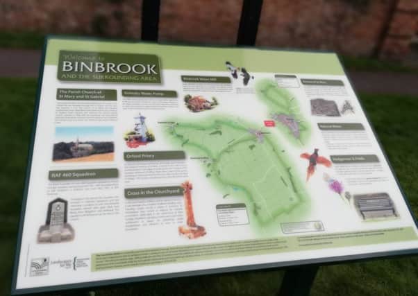New sign at Binbrook shows the area's places of interest EMN-180406-120834001