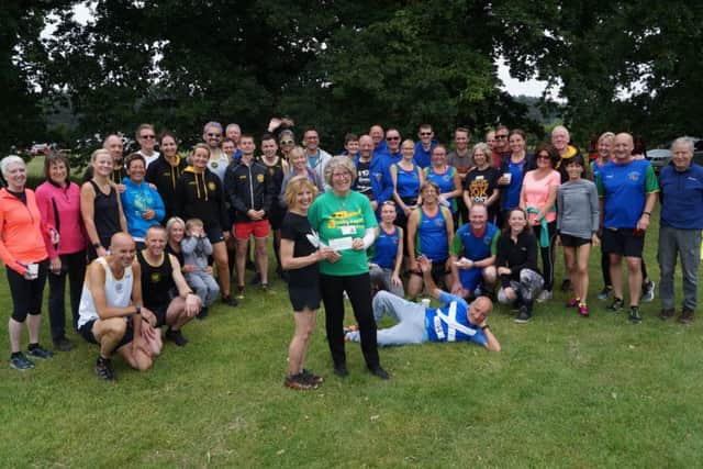 £883 was raised for the Lincs & Notts Air Ambulance at this year's Tealby Trail EMN-181106-130102001