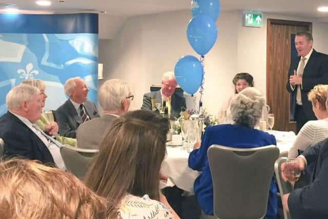 Sir Edward Leigh at the gala dinner honouring 35 years as an MP. EMN-181106-163059001
