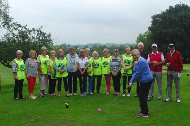 A scene from the charity golf day.