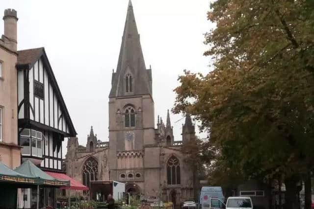 St Denys' Church in Market Place, Sleaford. EMN-180706-114427001
