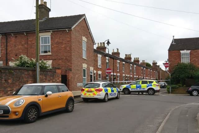 The scene in Louth this afternoon (Saturday).