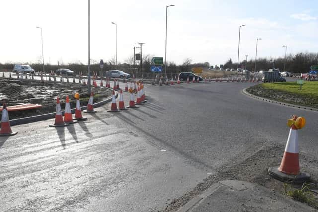 The Sutterton roundabout site.
