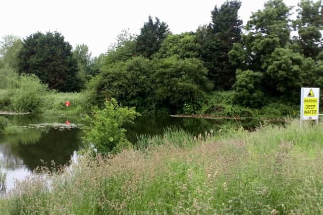 Pond at Bain Valley Park.