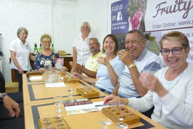 Binbrook WI members at Peaks Top Farm at New Waltham EMN-180616-211645001