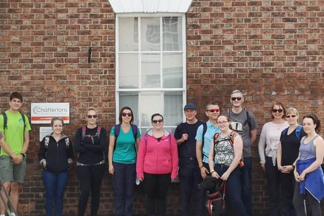 The team outside the Horncastle branch of Chattertons Solicitors. EMN-180614-161712001