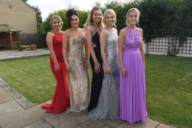 Hare and Beauty Ball in aid of Hope for Tomorrow. L-R Brooke Sorrell, Sophie Parslow, Libby Edwards, Sophie Hare - organiser, Amy Taylor. EMN-180618-104418001
