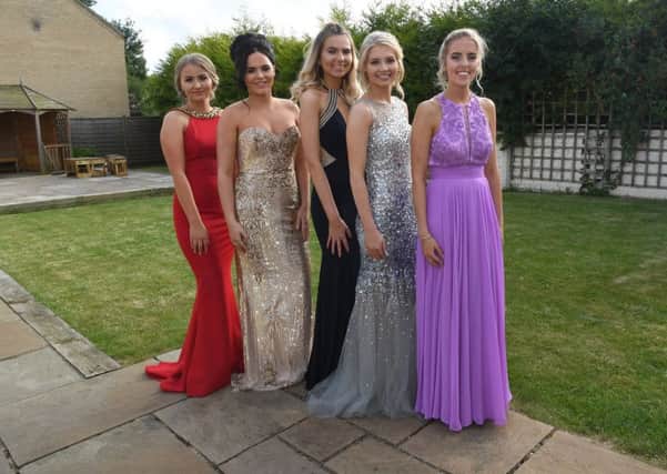 Hare and Beauty Ball in aid of Hope for Tomorrow. L-R Brooke Sorrell, Sophie Parslow, Libby Edwards, Sophie Hare - organiser, Amy Taylor. EMN-180618-104418001