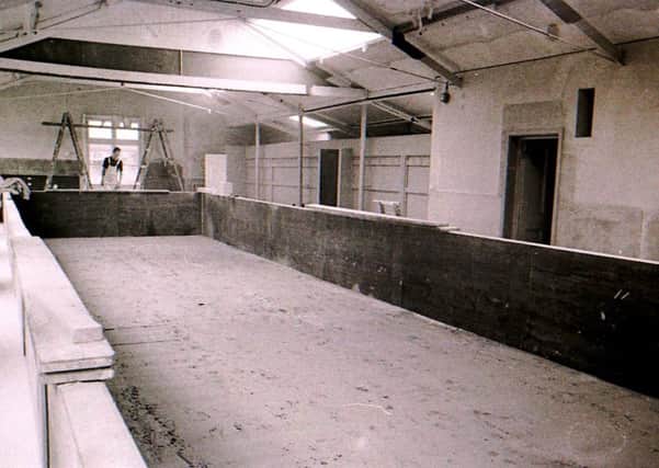 Kesteven and Sleaford High School's swimming pool under construction  in 1969. EMN-180620-172454001