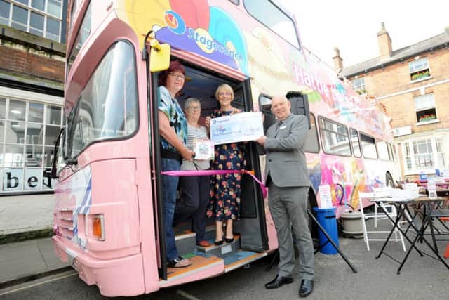 Michelle Hargreaves, Managing Director Stagecoach East Midlands (centre), Andrew Storer, Chief Executive.