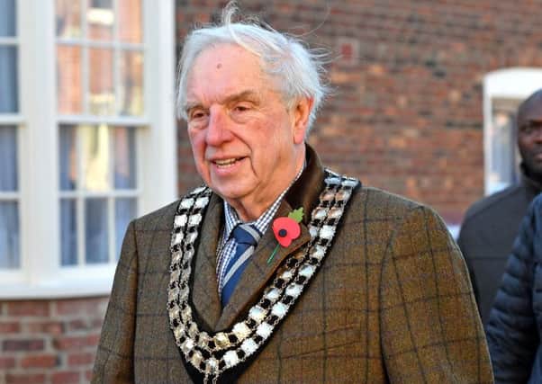 The Mayor of Horncastle, Councillor Brian Burbidge.