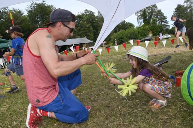 Karl Robson of Party Workshops with Nancie Barfield 4 of Woodhall Spa (Photo David Dawson)