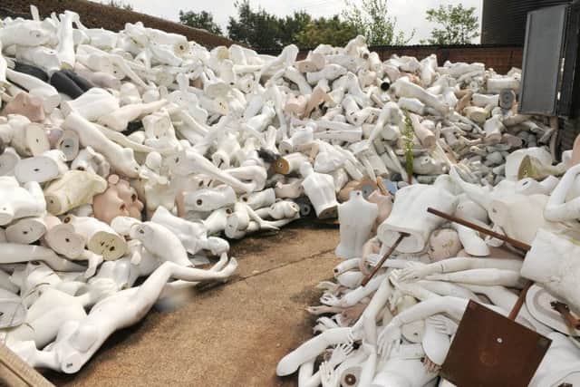 Some of the recycled mannequins at Mannakin Ltd, Fulbeck, during an open day held previously. EMN-180627-084944001
