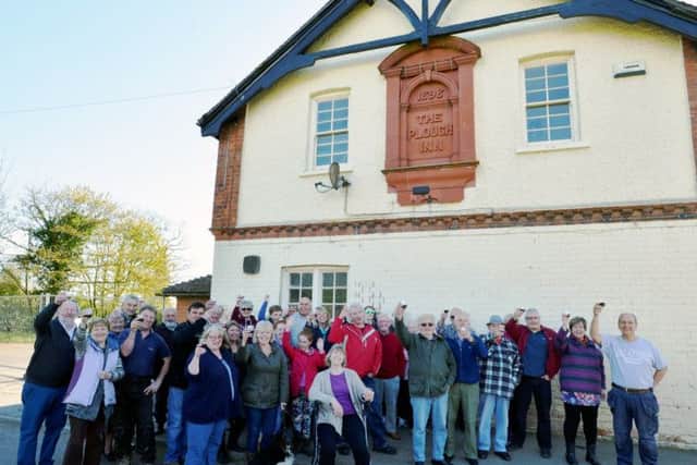 Campaigners celebrating in April 2016 after the developer's appeal was rejected, following the refusal of his plans five months previously.