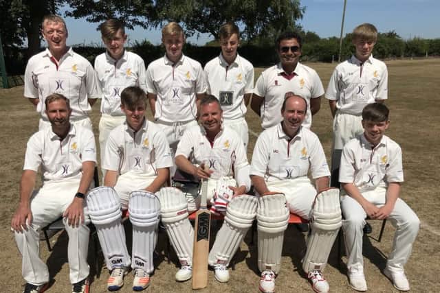 Louth Third XI line up before their semi-final at Messingham EMN-180207-101045002