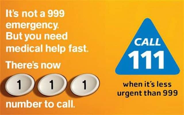 NHS 111 helpline
