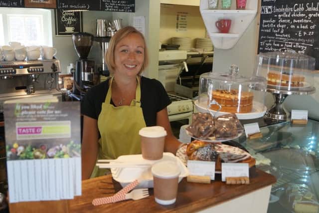 Kerry Moreton with the new eco-ware for takeaway orders at The Old Stables EMN-180630-213605001