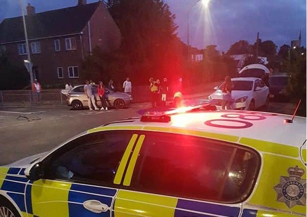 The aftermath of the collision in Louth. (Photo: Dan Turner).