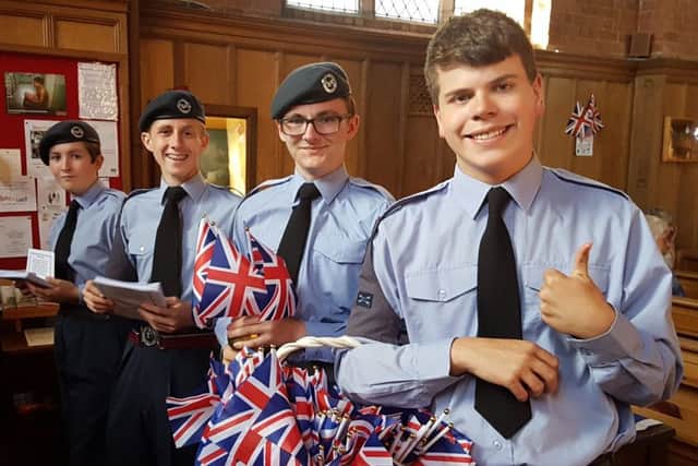Cadets from the 17 (Coningsby) Squadron ATC.