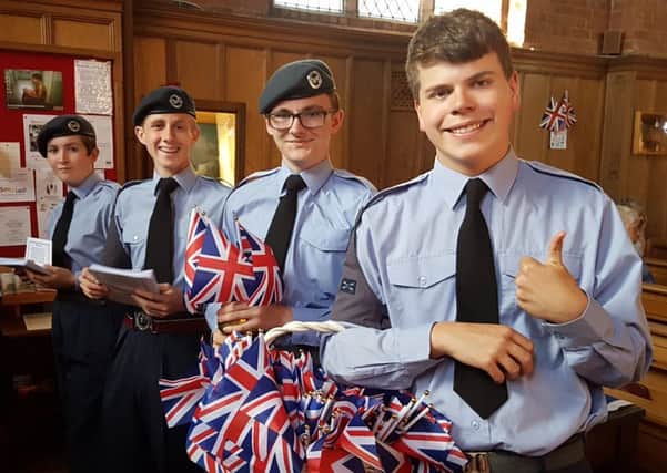Cadets from the 17 (Coningsby) Squadron ATC.