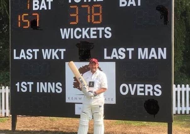 Steve Wright carried his bat for an unbeaten 157 for Louth Seconds against Market Rasen EMN-180907-105203002