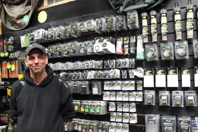 Jason Hingston with some of his own branded stock.