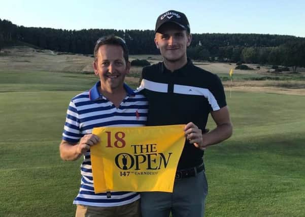 Ashton Turner (right) with his coach and Kenwick Park club professional Paul Spence EMN-180907-102842002
