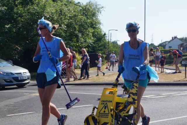 Sweepers bring up the rear