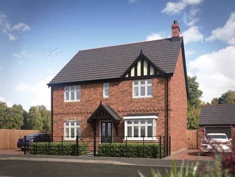 A digital image of a home at the Bridgeways development in Alford.