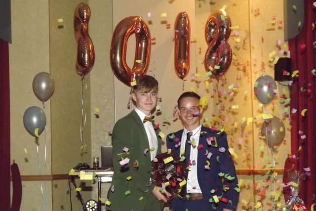 An award winner at the Sports Personality evening
