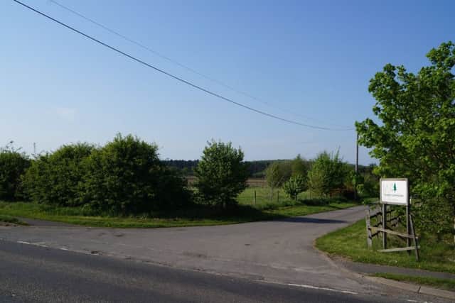 Part of the site in Willingham Road