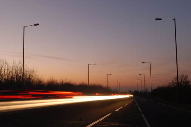 View, Experimental street lighting switch off area at the roundabout at the Aylesbury end of the Wendover Bypass EMN-180716-112404001