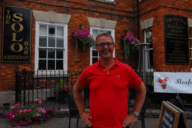 Marcus Hrubesch at The Solo Bar up for a special award in East Midlands in Bloom. EMN-180716-003136001
