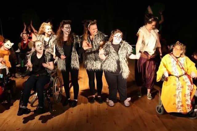 A scene from the recent production based on the Lion King