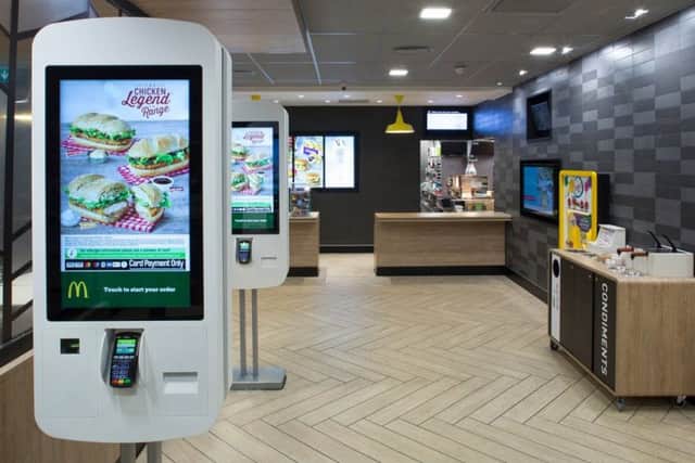 Another example of how the re-vamped McDonald's will look.