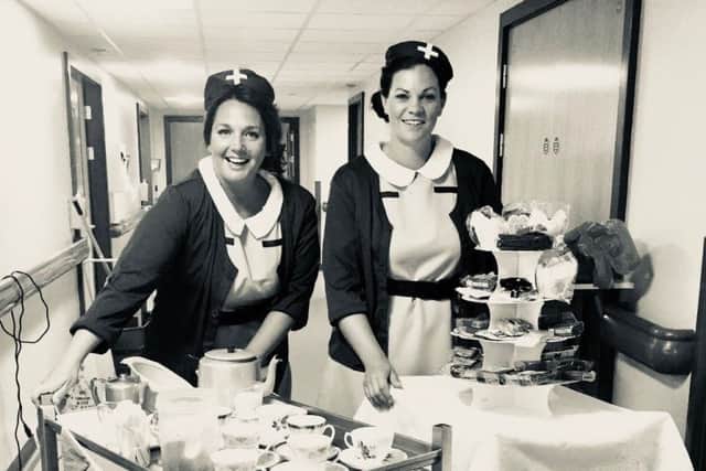Staff nurses Leanne Belton (left) and Rachel Carritt.