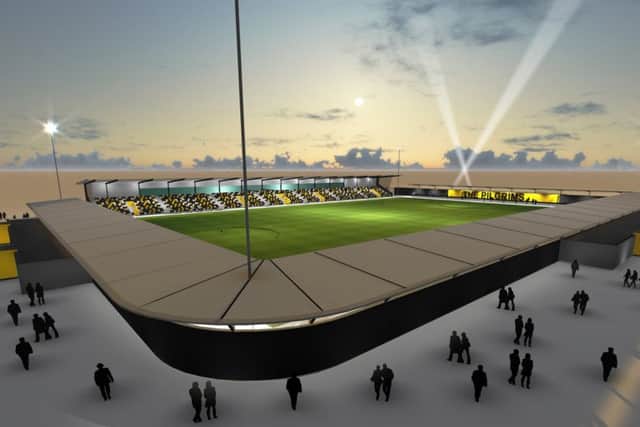 An artist's impression of the Quadrant stadium.