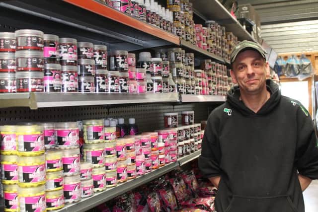 Jason Hingston inside the shop on the Fairfield Industrial Estate.