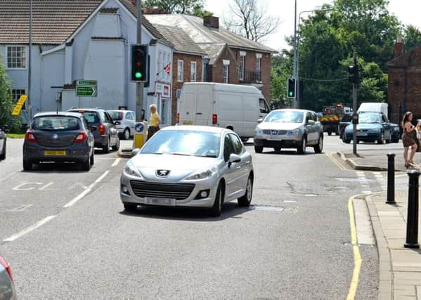 The junction of the A158 and A153 in Horncastle which  County Council Highways officials have described as one of the                                                 most significant problems to be overcome in the bid for a Coastal Highway