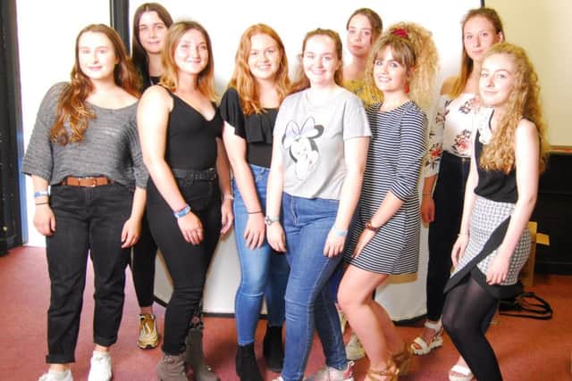 St George's Academy students who organised at charity fashion show, just before it started. EMN-180724-114359001